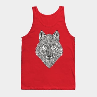 Vector Paisley Wolf Tank Top